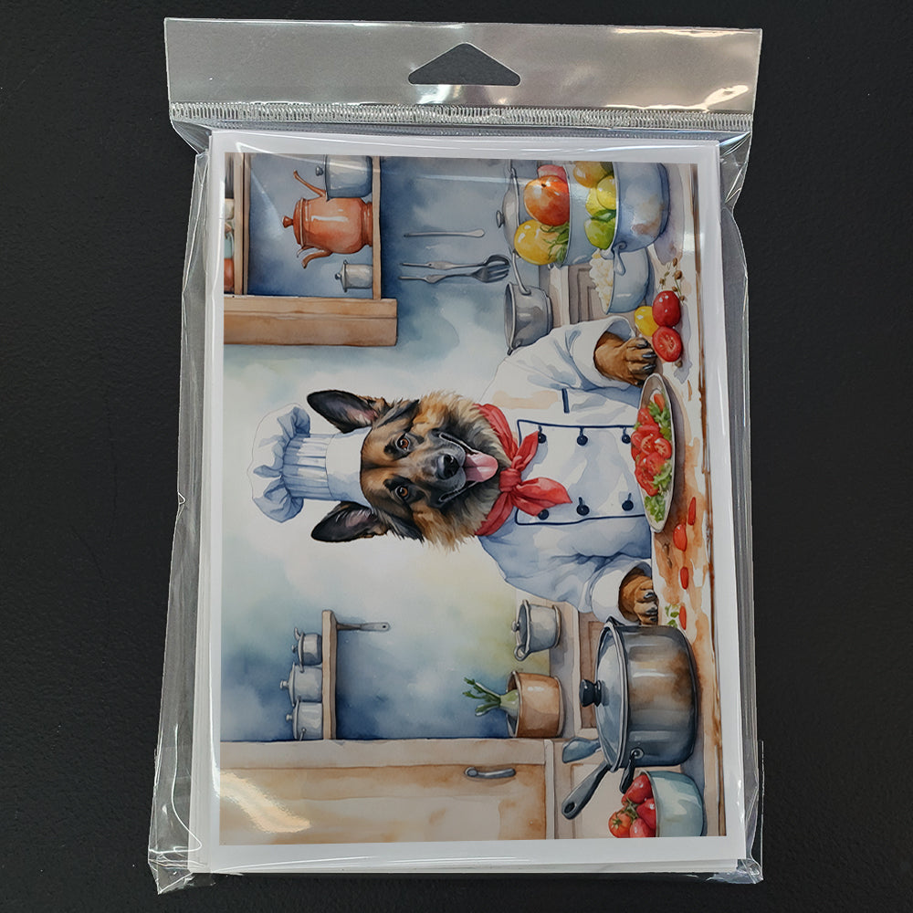 Belgian Tervuren The Chef Greeting Cards Pack of 8