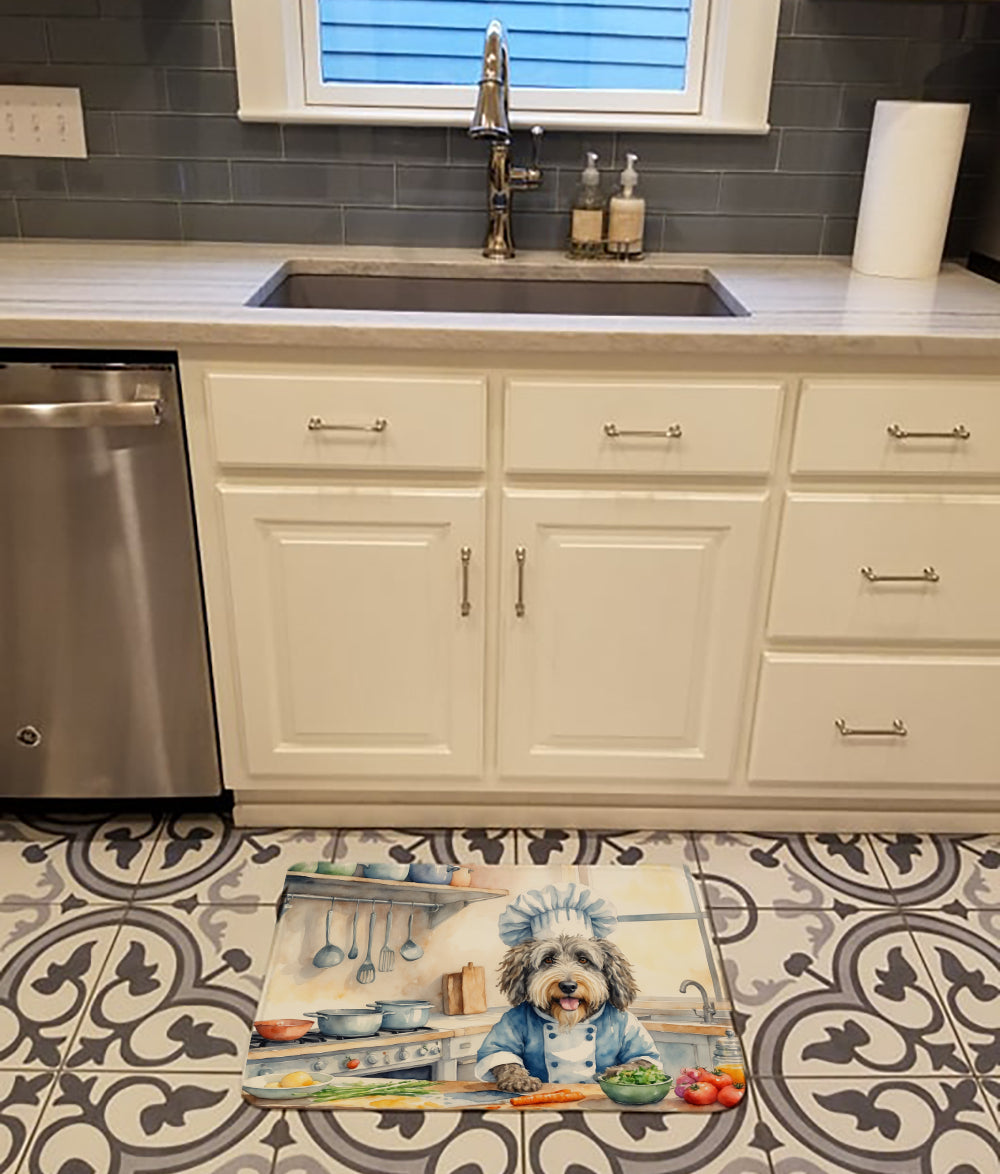 Caroline's Treasures Bergamasco Sheepdog The Chef Memory Foam Kitchen Mat