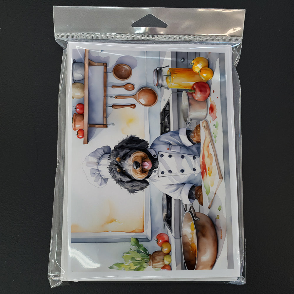 Bernedoodle The Chef Greeting Cards Pack of 8