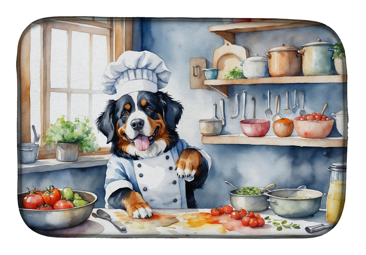 Buy this Bernese Mountain Dog The Chef Dish Drying Mat