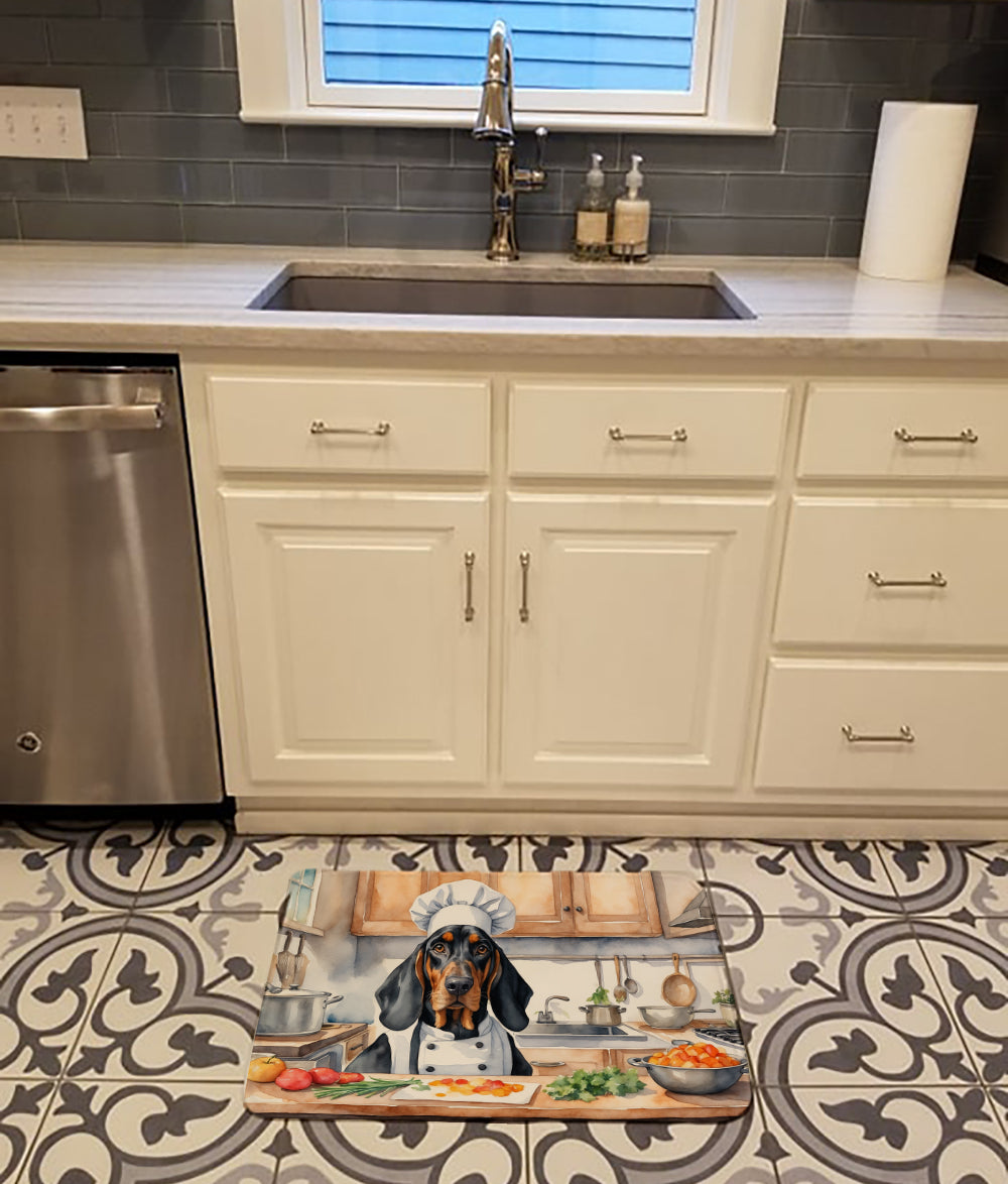 Buy this Black and Tan Coonhound The Chef Memory Foam Kitchen Mat