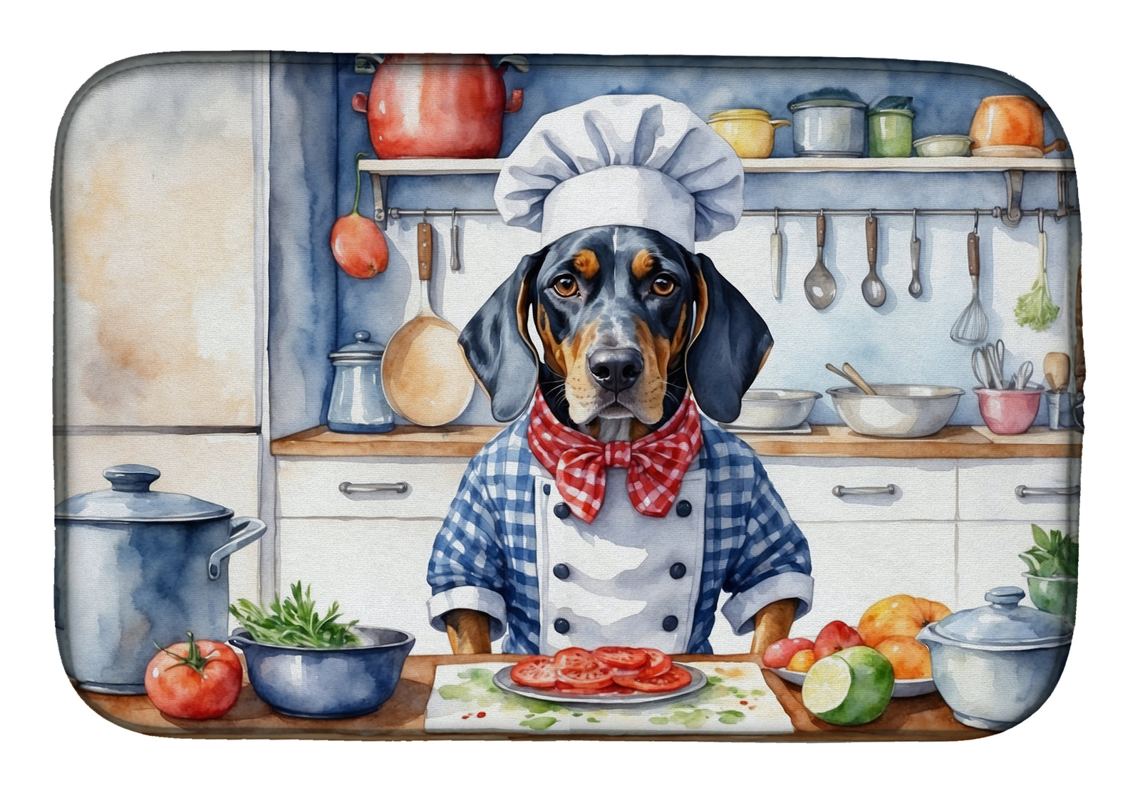 Buy this Bluetick Coonhound The Chef Dish Drying Mat