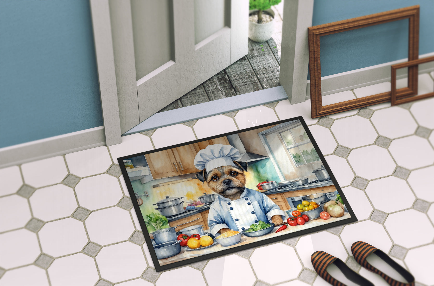 Border Terrier The Chef Doormat