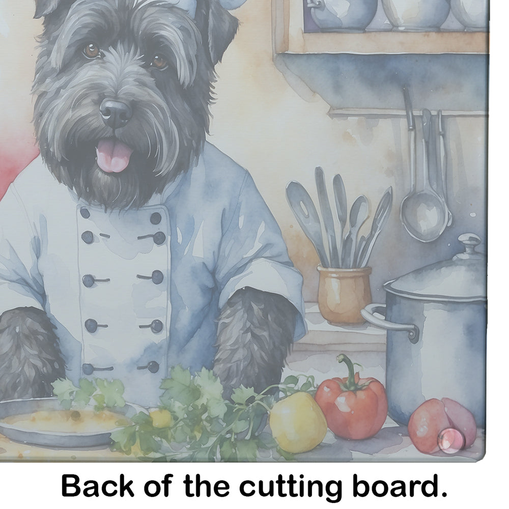 Bouvier des Flandres The Chef Glass Cutting Board