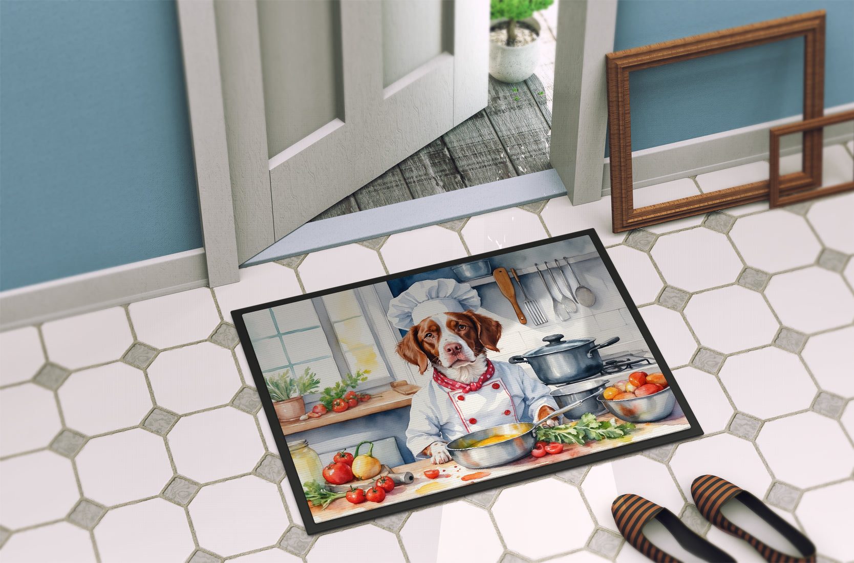 Brittany Spaniel The Chef Doormat