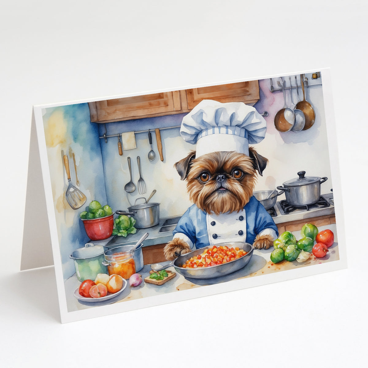 Buy this Brussels Griffon The Chef Greeting Cards Pack of 8