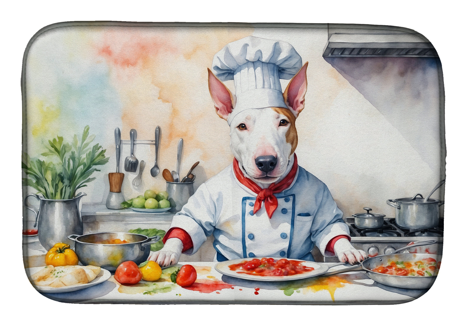 Buy this Bull Terrier The Chef Dish Drying Mat