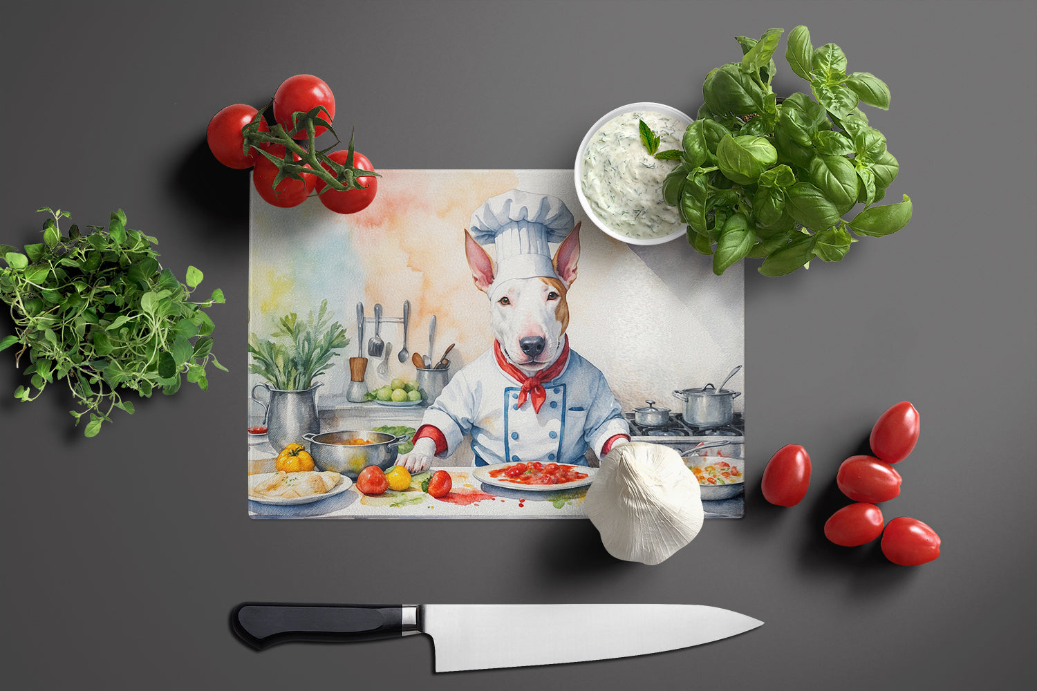 Buy this Bull Terrier The Chef Glass Cutting Board