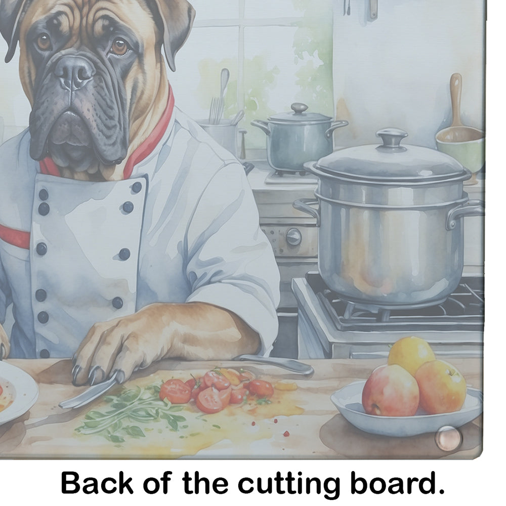 Bullmastiff The Chef Glass Cutting Board