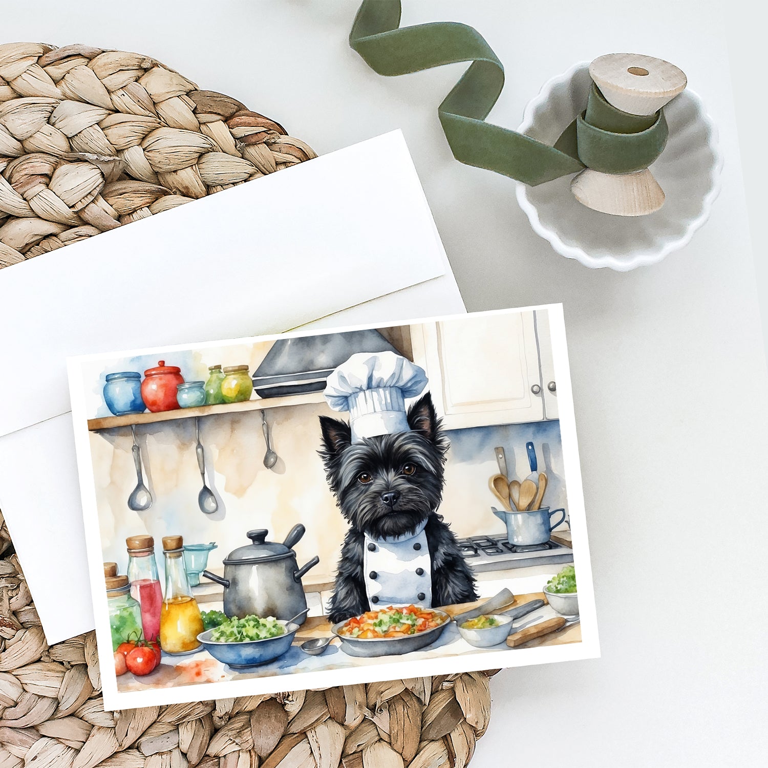 Cairn Terrier The Chef Greeting Cards Pack of 8