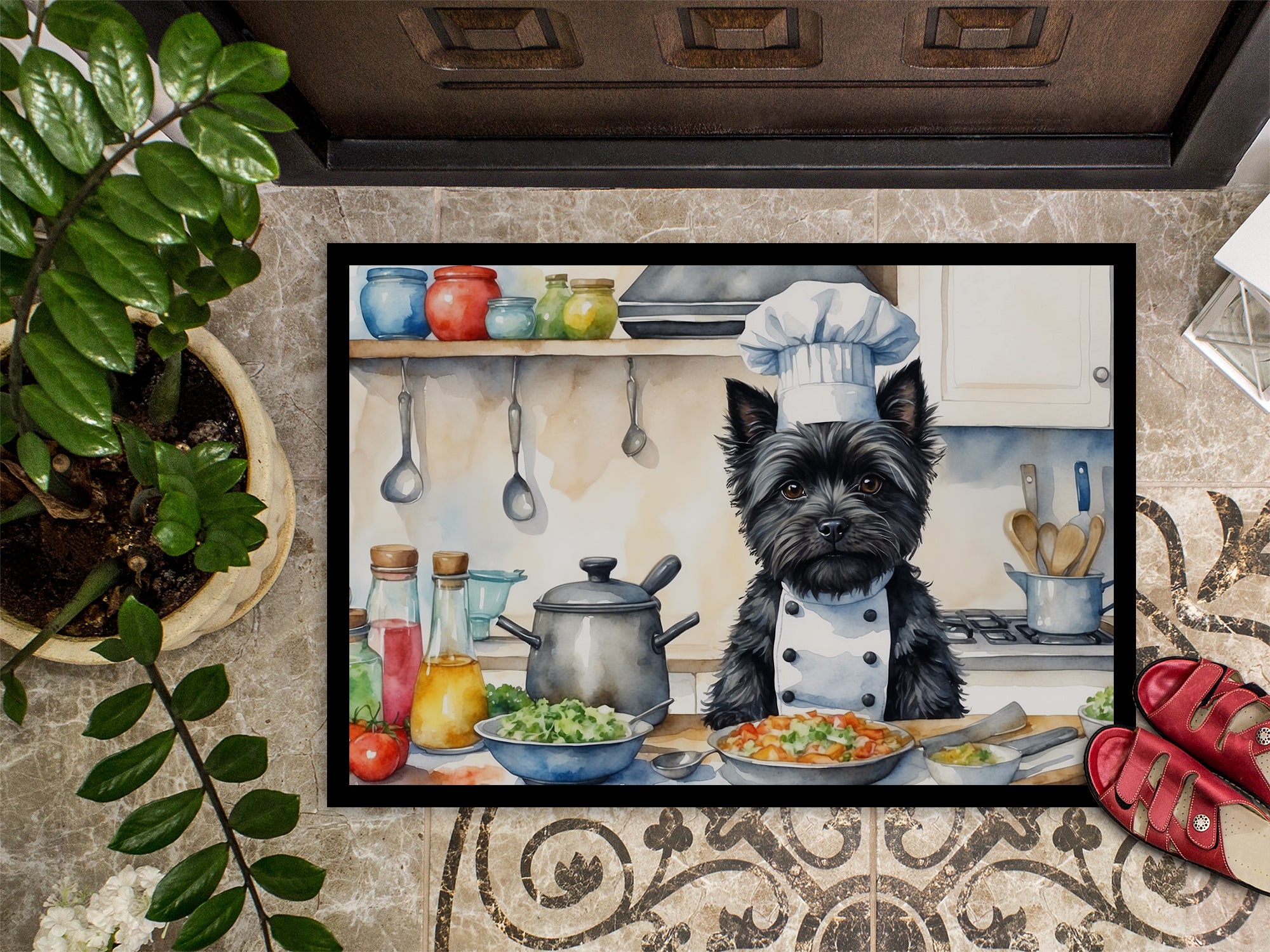 Cairn Terrier The Chef Doormat