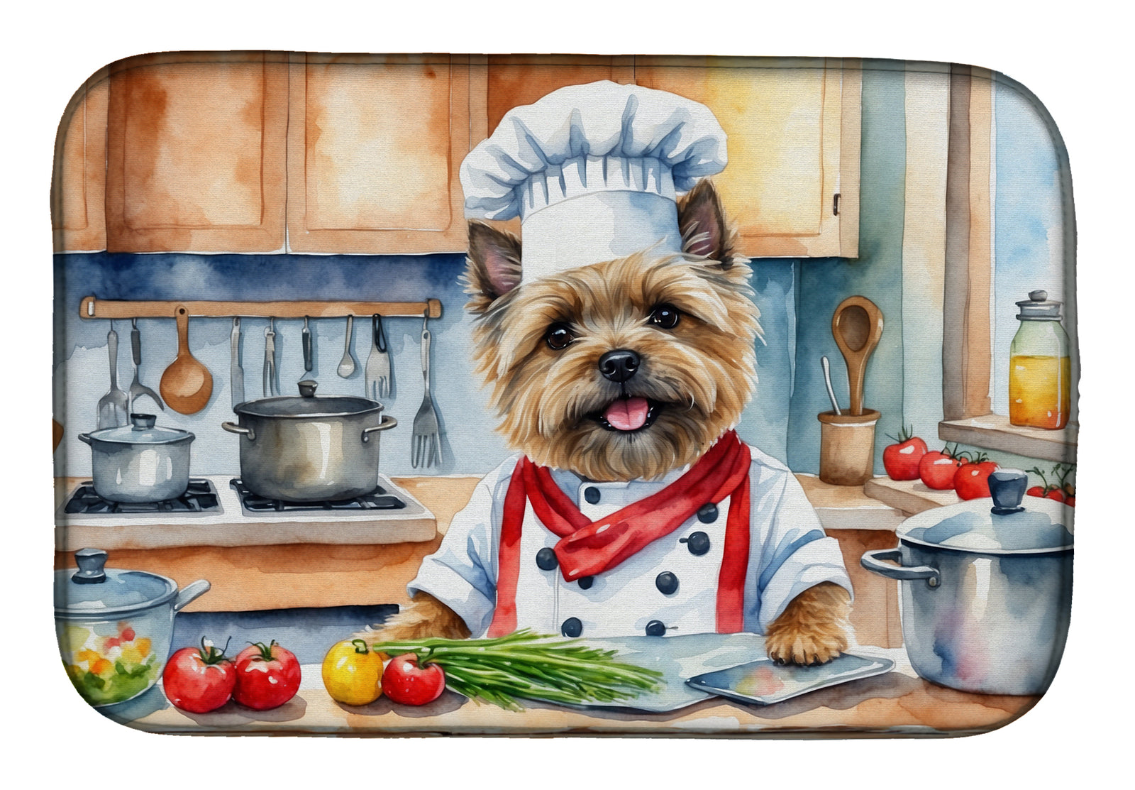 Buy this Cairn Terrier The Chef Dish Drying Mat