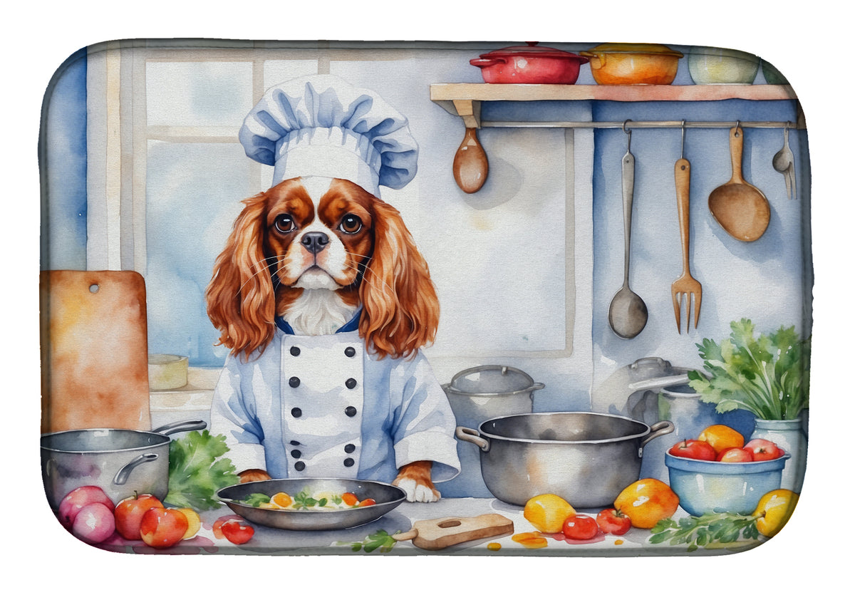 Buy this Cavalier Spaniel The Chef Dish Drying Mat