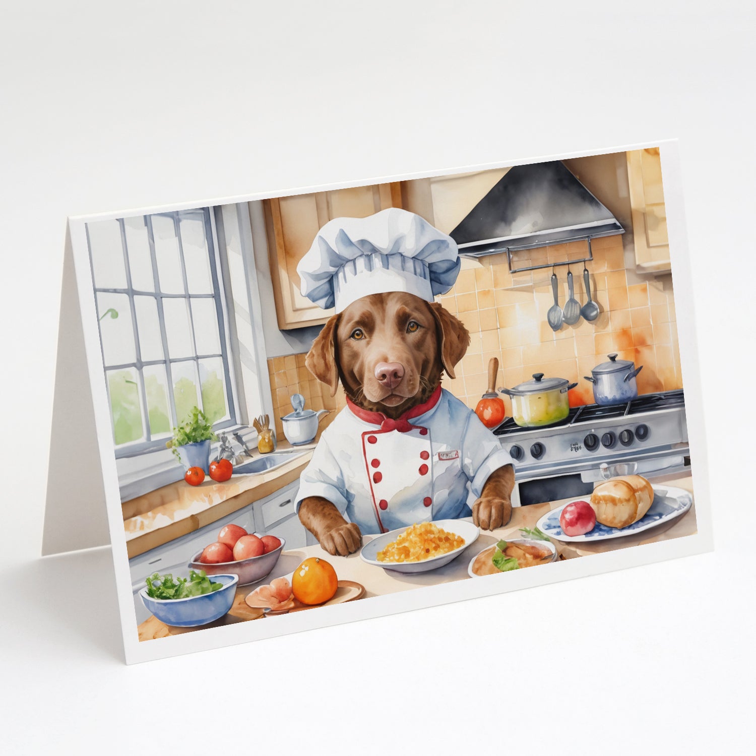 Buy this Chesapeake Bay Retriever The Chef Greeting Cards Pack of 8