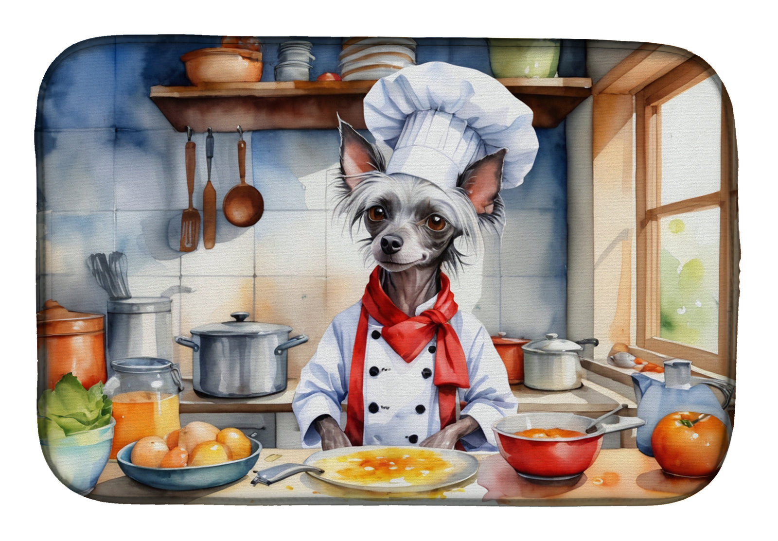 Buy this Chinese Crested The Chef Dish Drying Mat