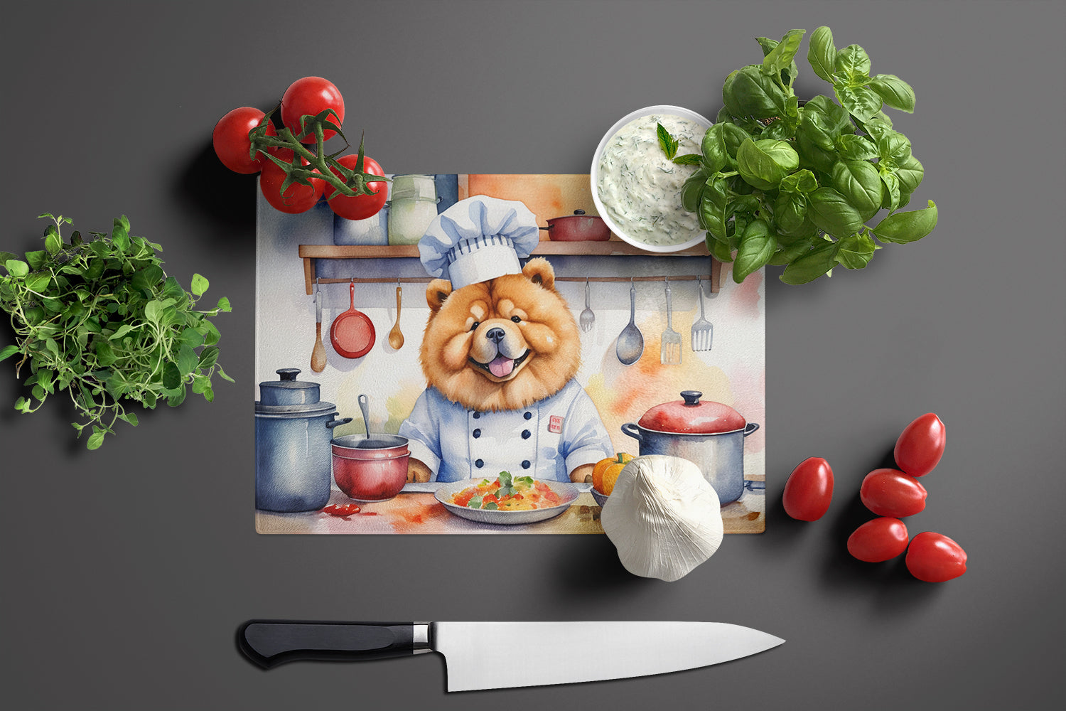 Buy this Chow Chow The Chef Glass Cutting Board