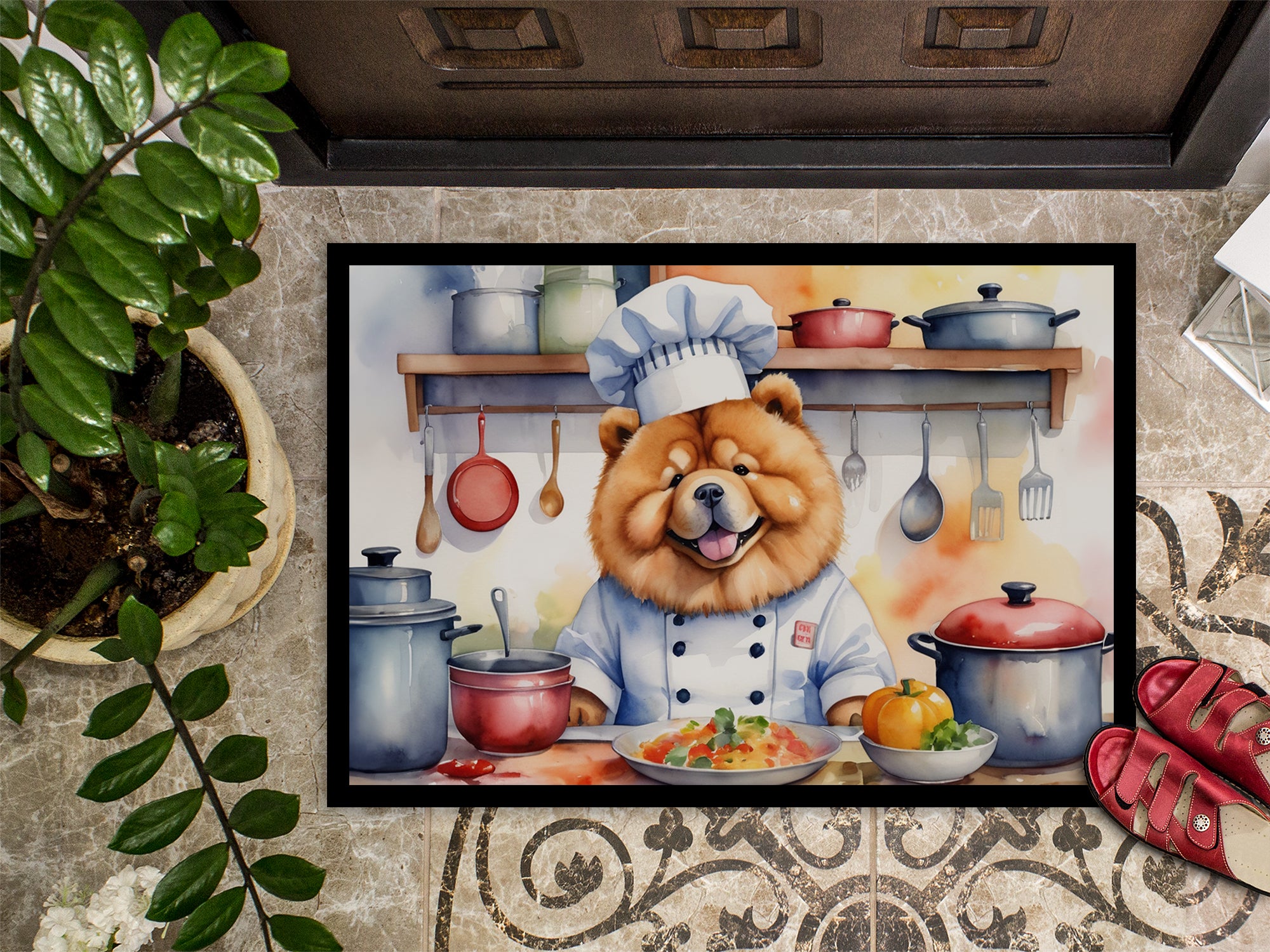 Chow Chow The Chef Doormat