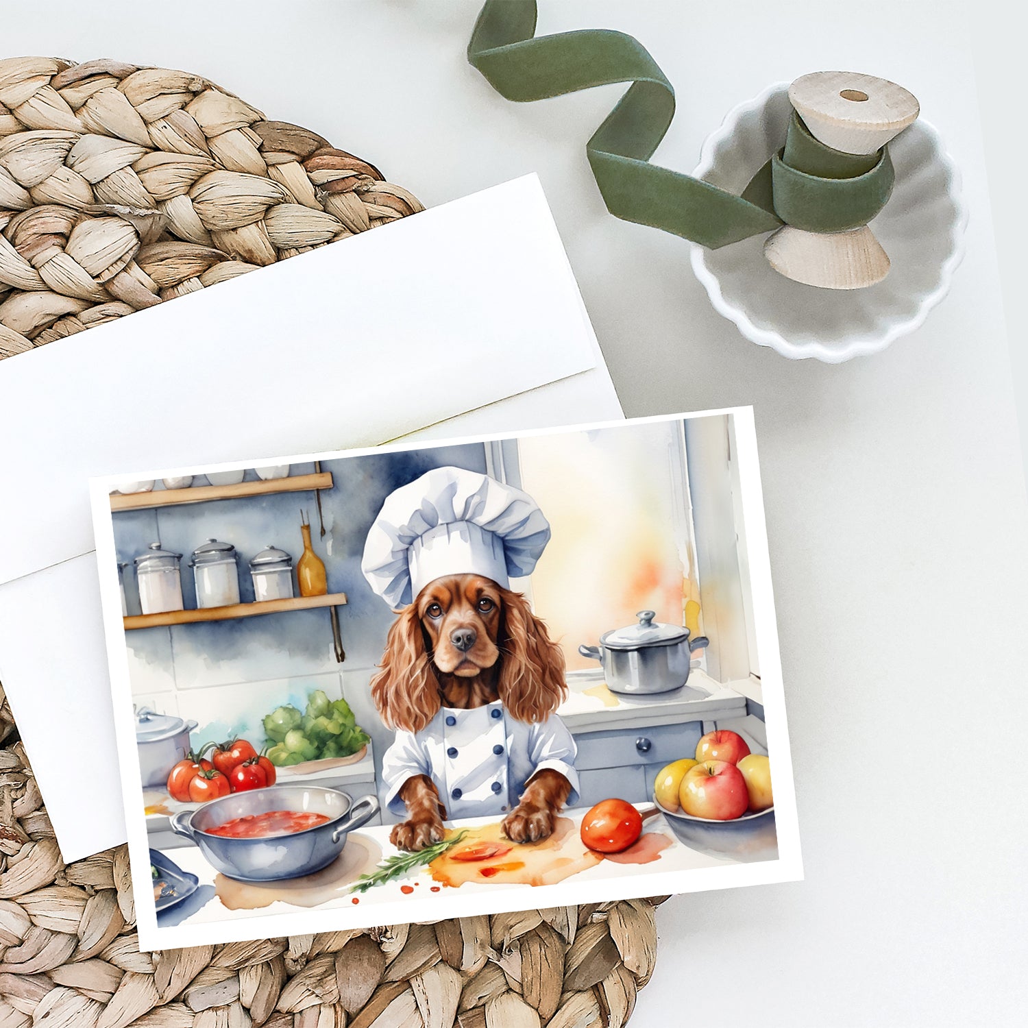 Cocker Spaniel The Chef Greeting Cards Pack of 8