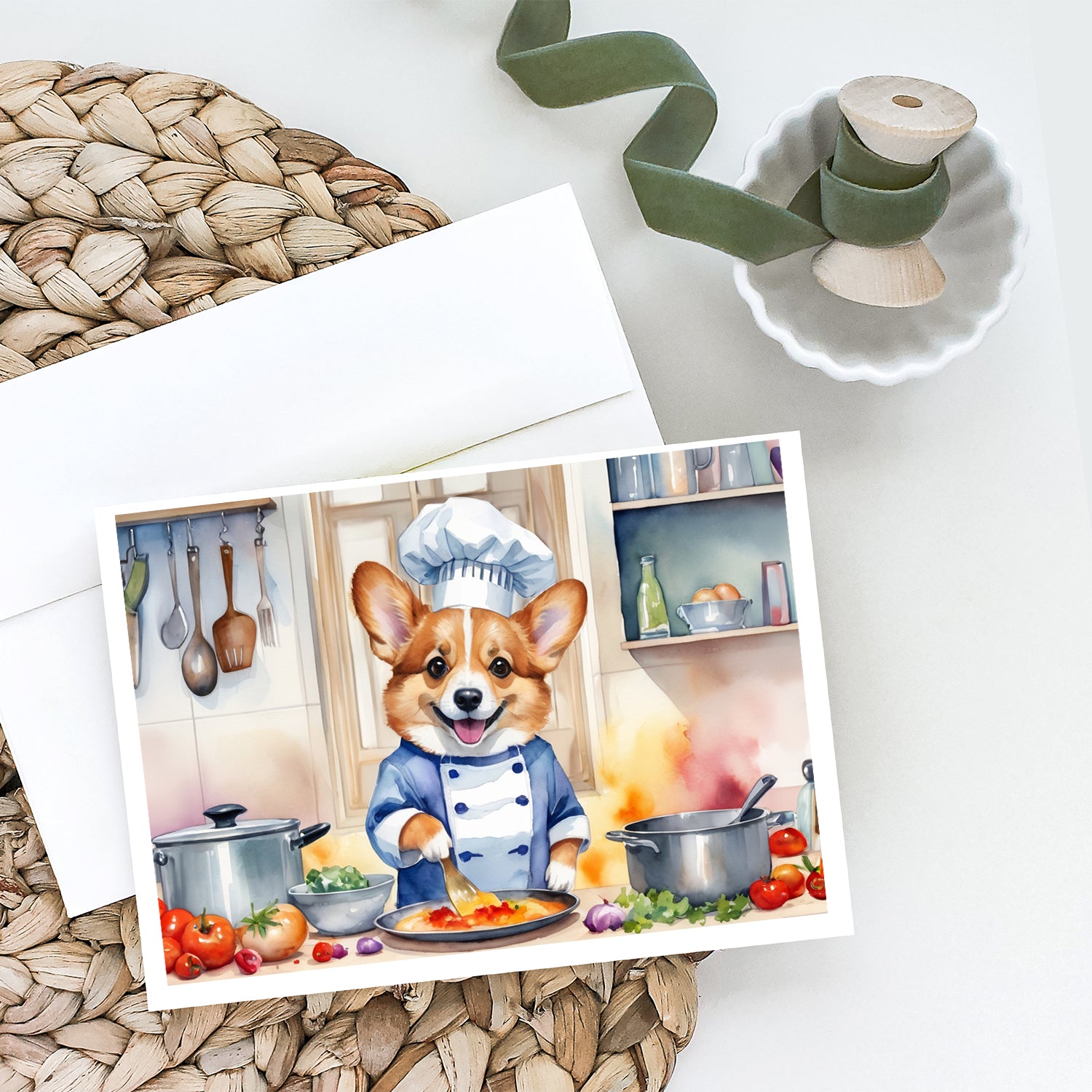 Buy this Corgi The Chef Greeting Cards Pack of 8