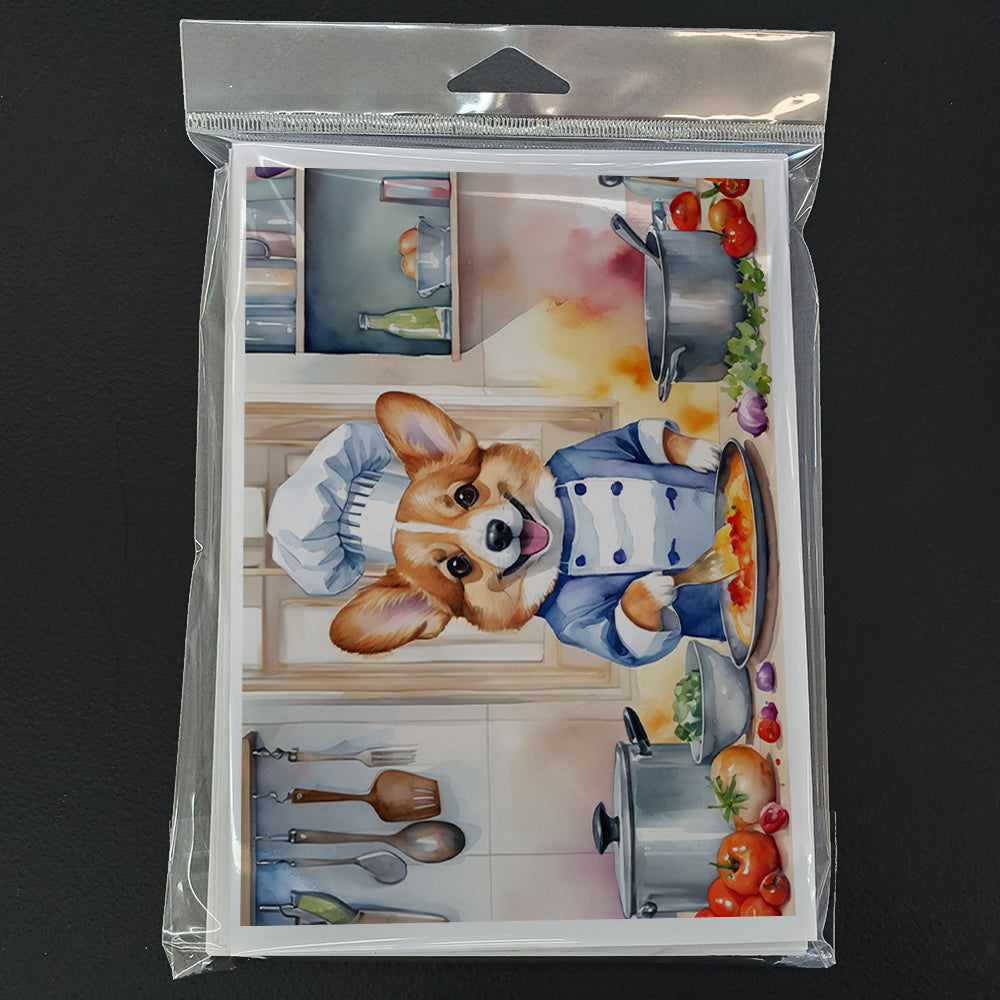 Corgi The Chef Greeting Cards Pack of 8