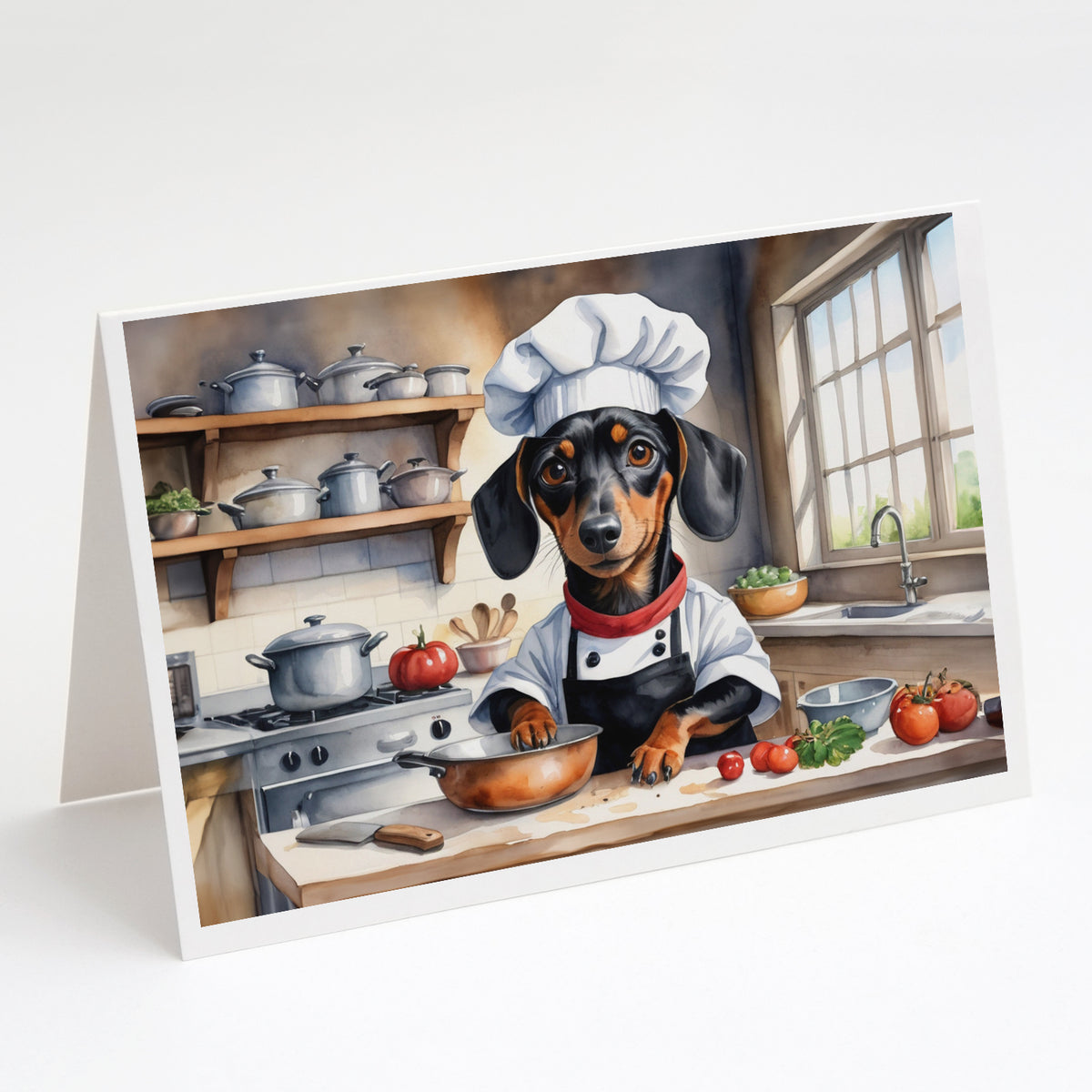 Buy this Dachshund The Chef Greeting Cards Pack of 8