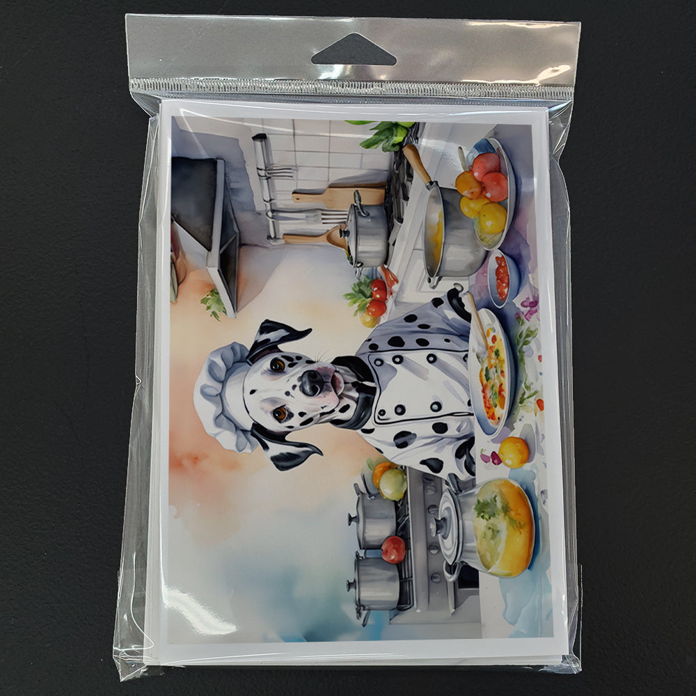 Dalmatian The Chef Greeting Cards Pack of 8