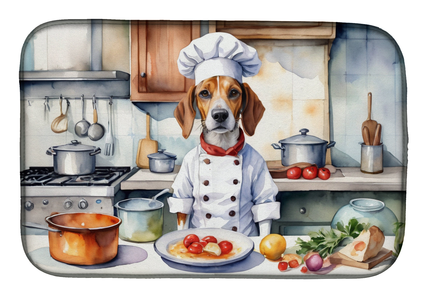 Buy this English Foxhound The Chef Dish Drying Mat