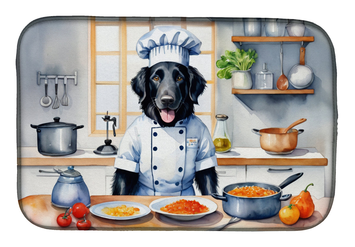 Buy this Flat-Coated Retriever The Chef Dish Drying Mat