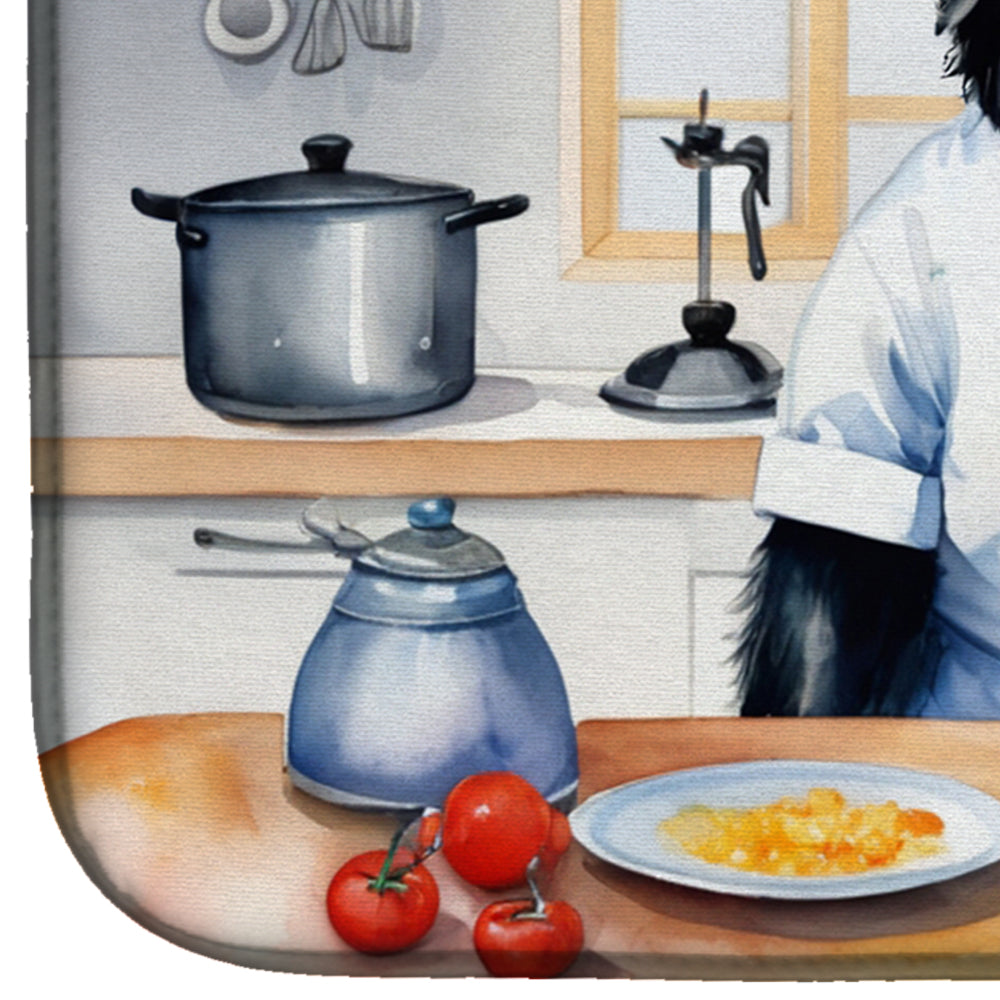Flat-Coated Retriever The Chef Dish Drying Mat