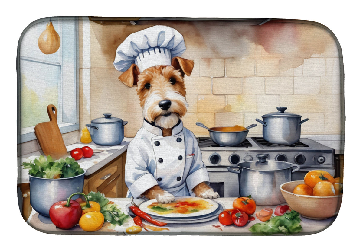Buy this Fox Terrier The Chef Dish Drying Mat