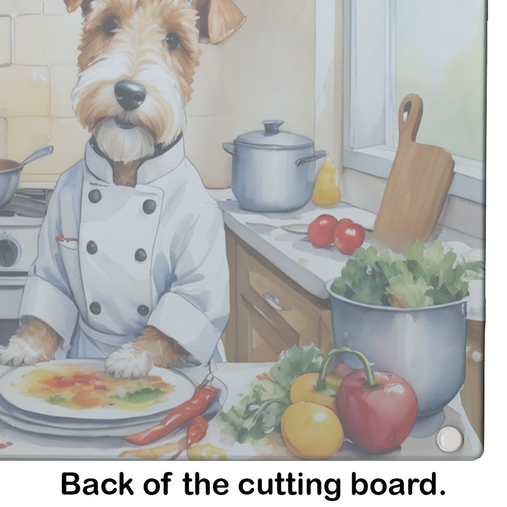 Fox Terrier The Chef Glass Cutting Board