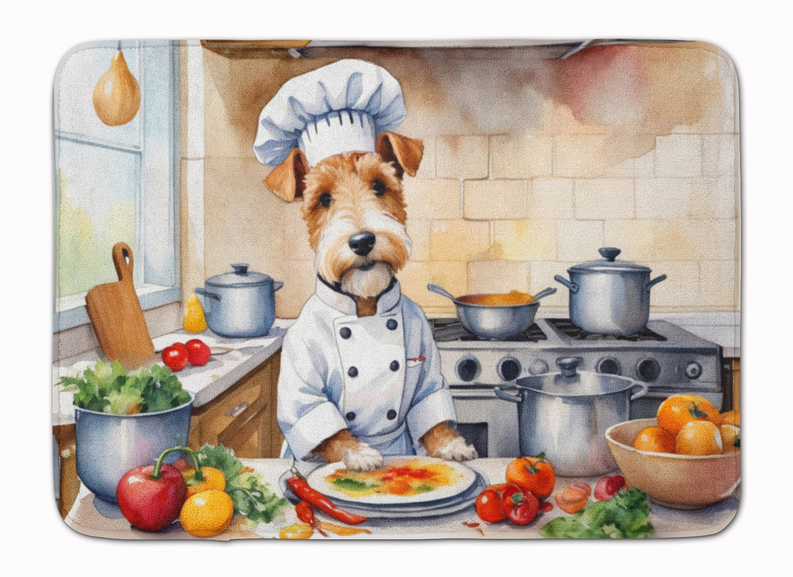 Buy this Fox Terrier The Chef Memory Foam Kitchen Mat