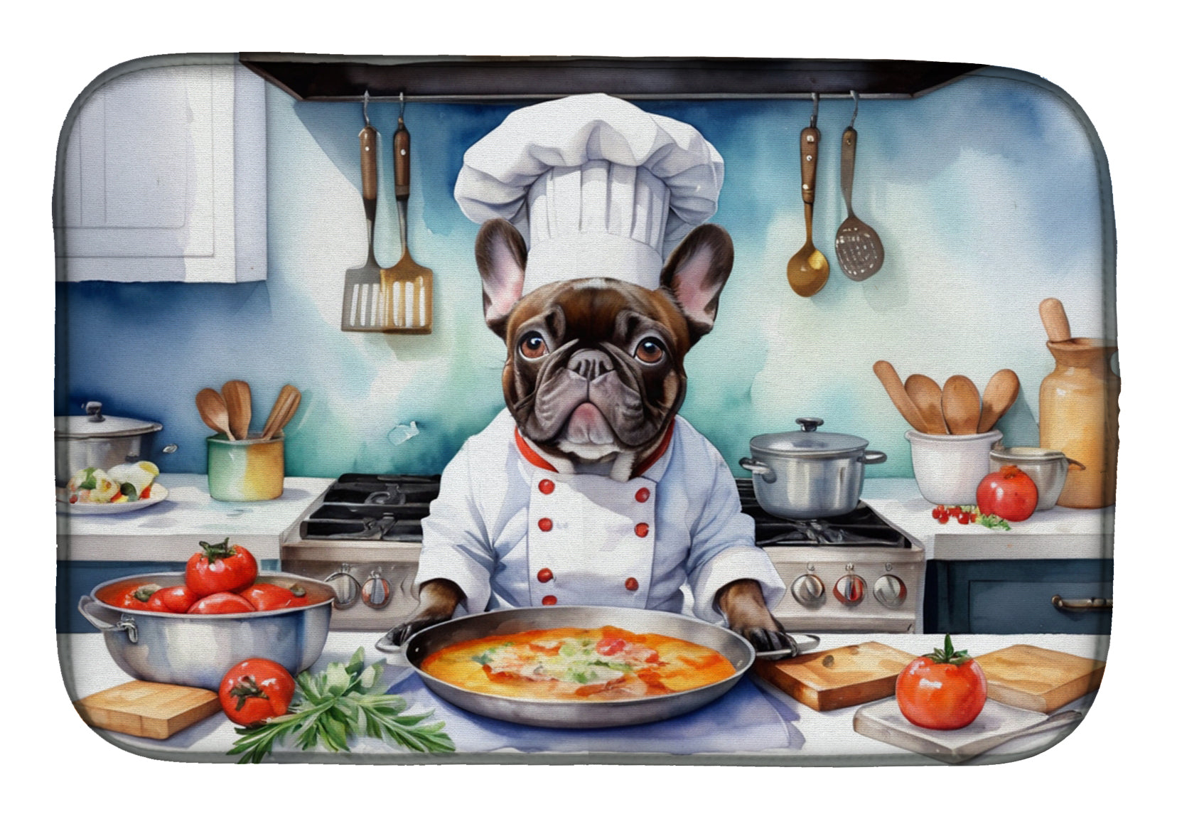Buy this French Bulldog The Chef Dish Drying Mat