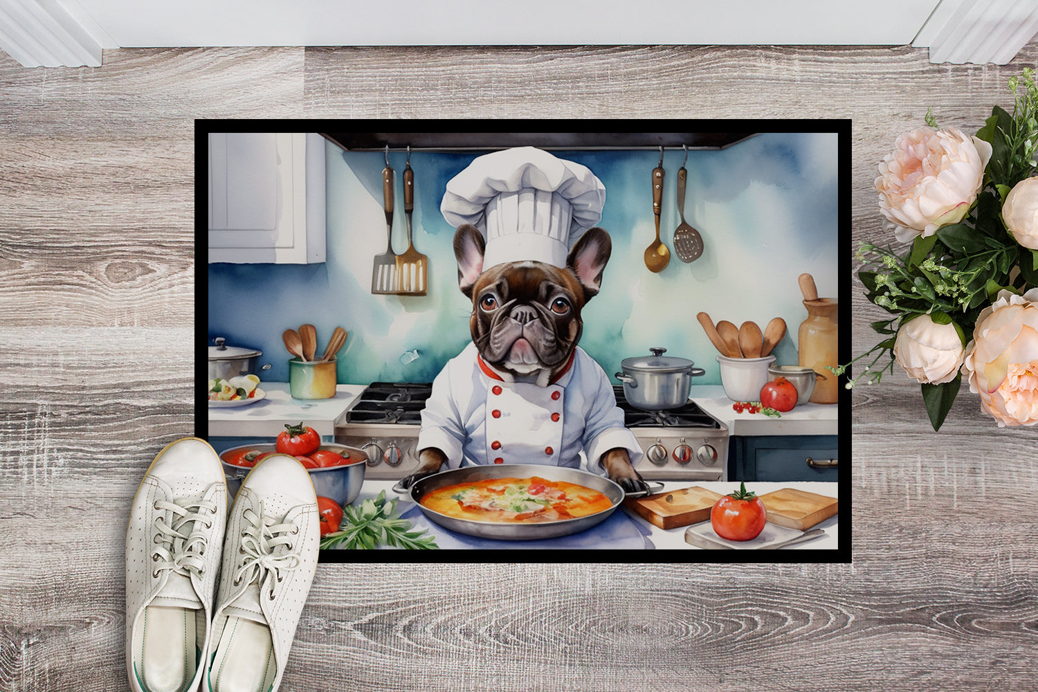 Buy this French Bulldog The Chef Doormat