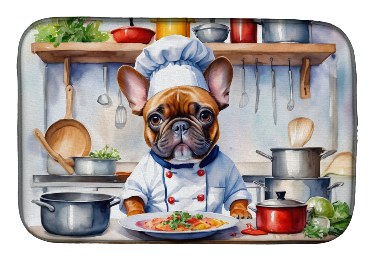 Buy this French Bulldog The Chef Dish Drying Mat