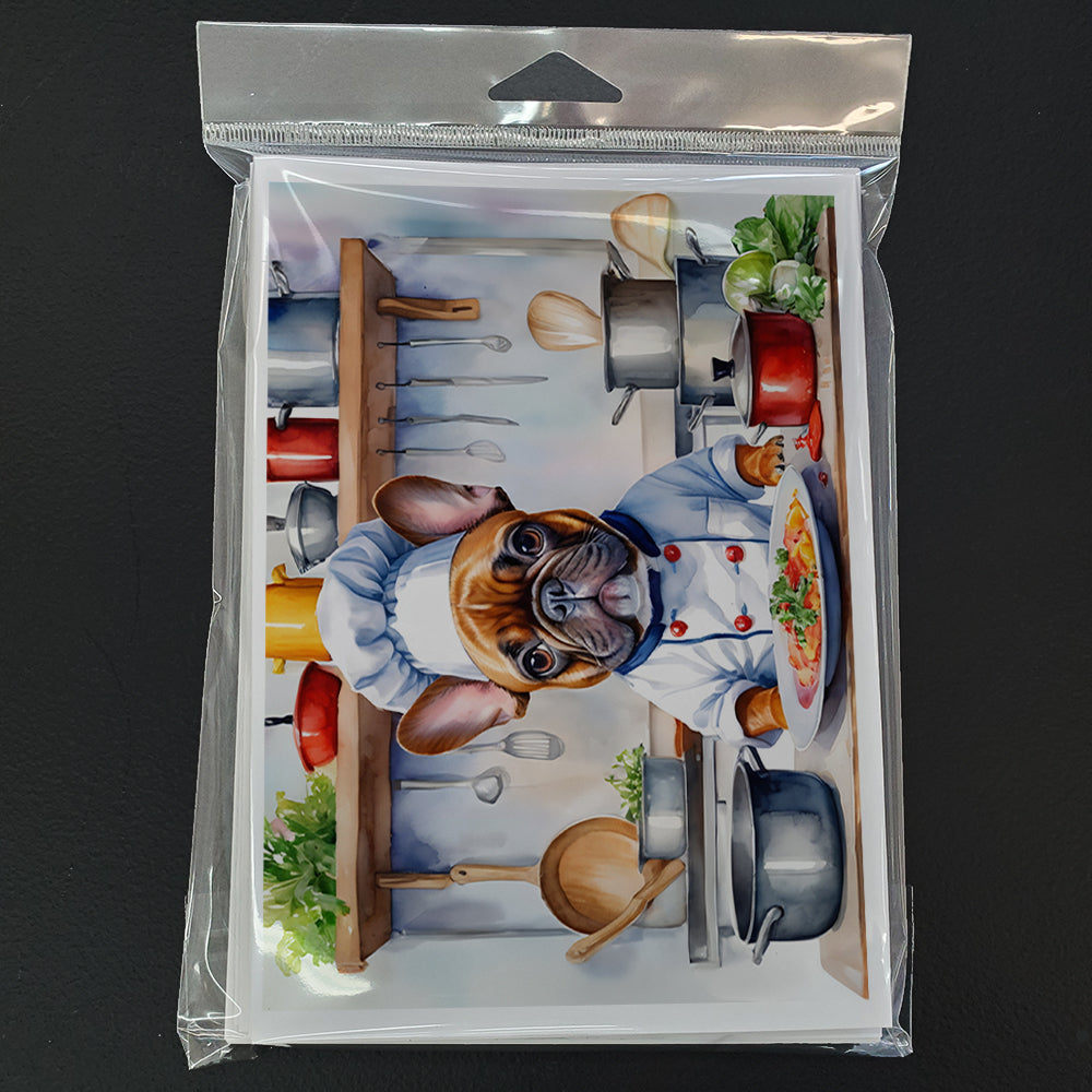French Bulldog The Chef Greeting Cards Pack of 8