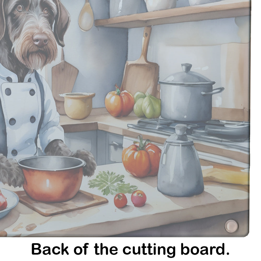 German Wirehaired Pointer The Chef Glass Cutting Board