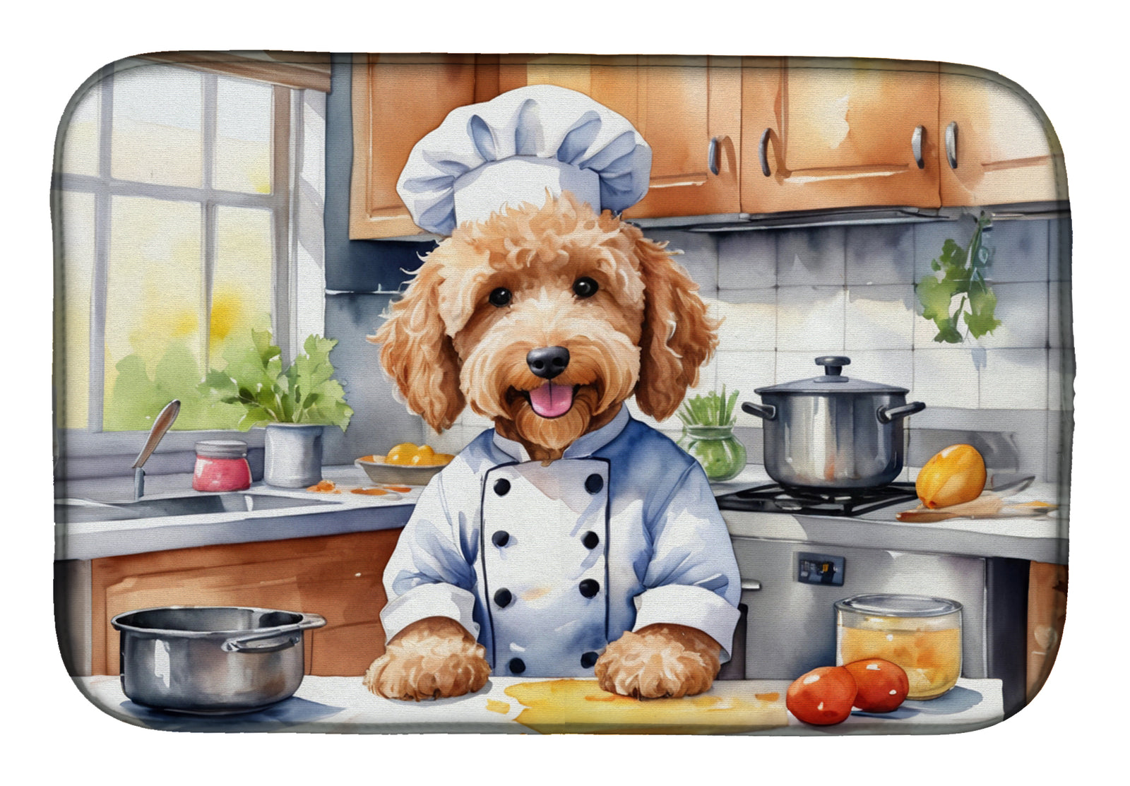 Buy this Goldendoodle The Chef Dish Drying Mat