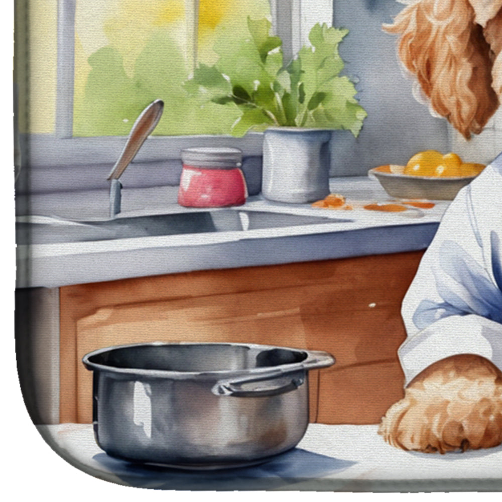 Goldendoodle The Chef Dish Drying Mat