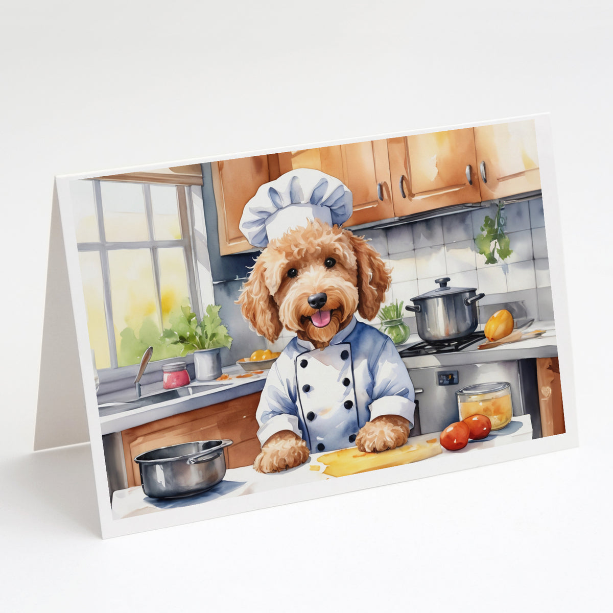 Buy this Goldendoodle The Chef Greeting Cards Pack of 8