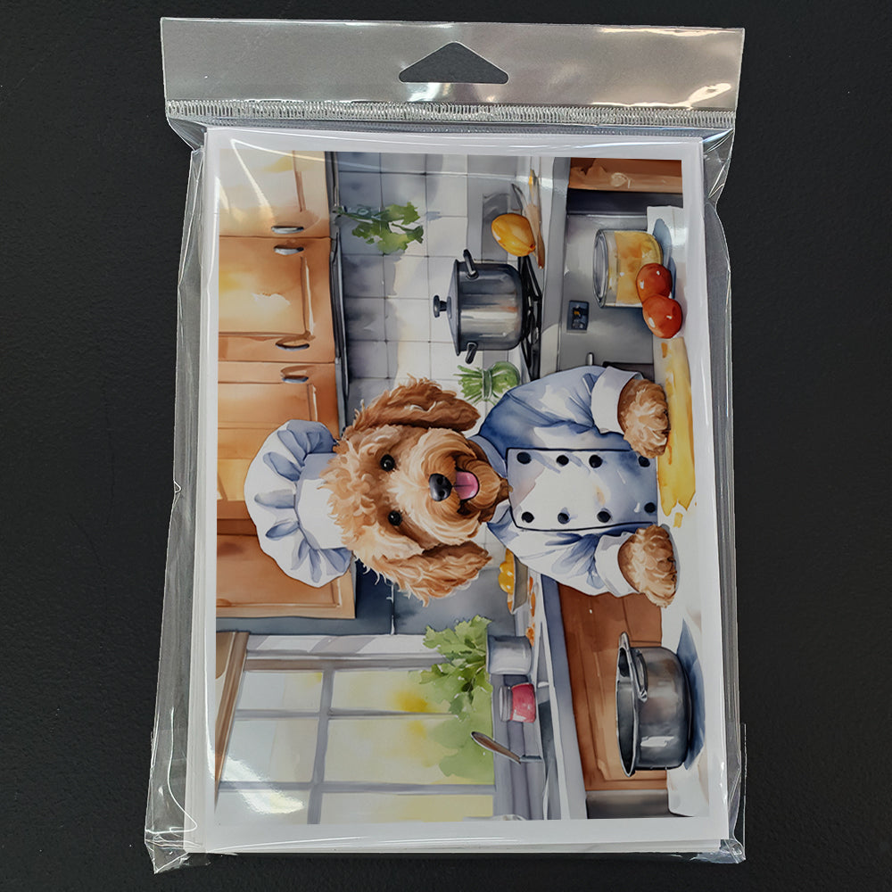 Goldendoodle The Chef Greeting Cards Pack of 8