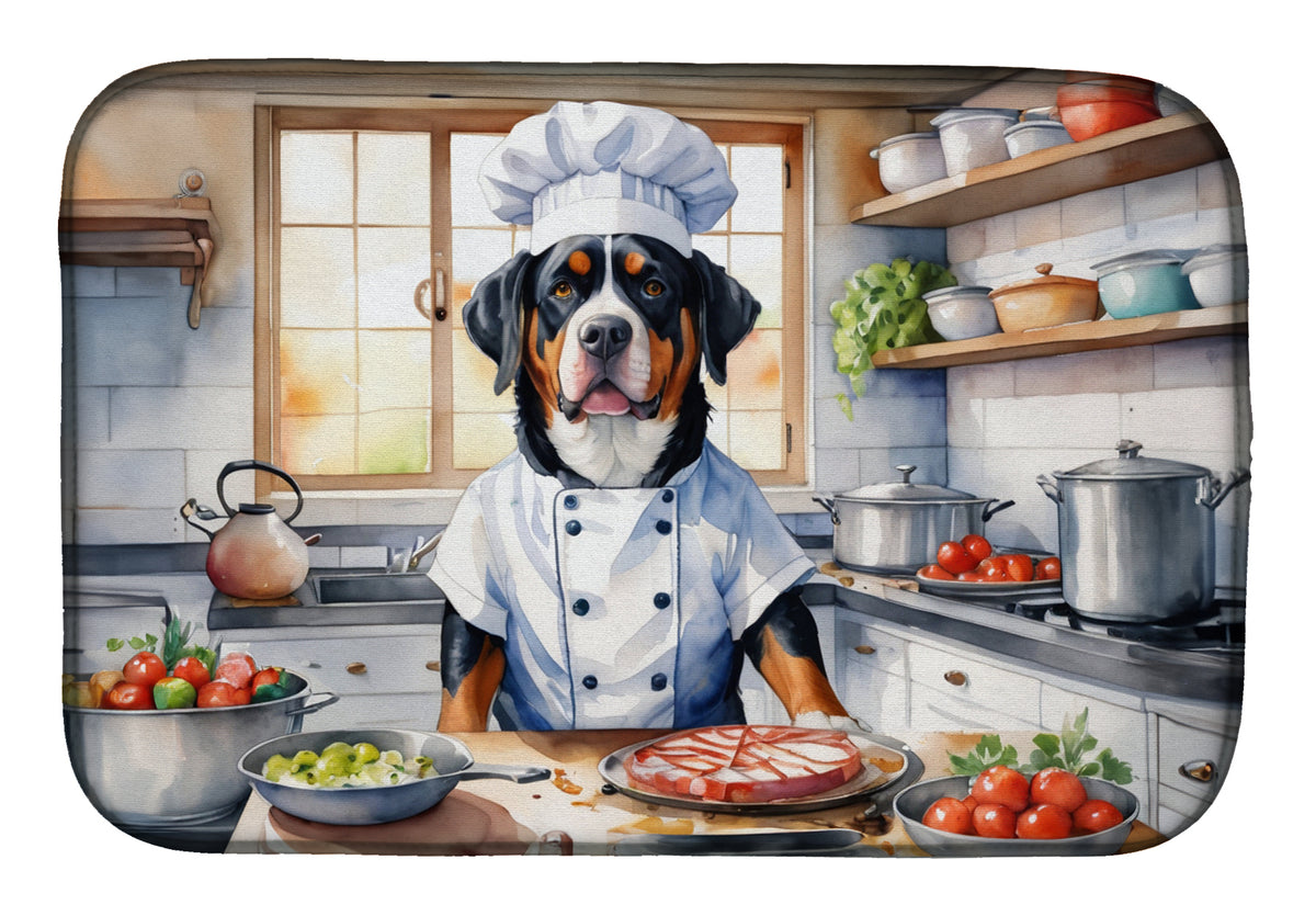Buy this Greater Swiss Mountain Dog The Chef Dish Drying Mat