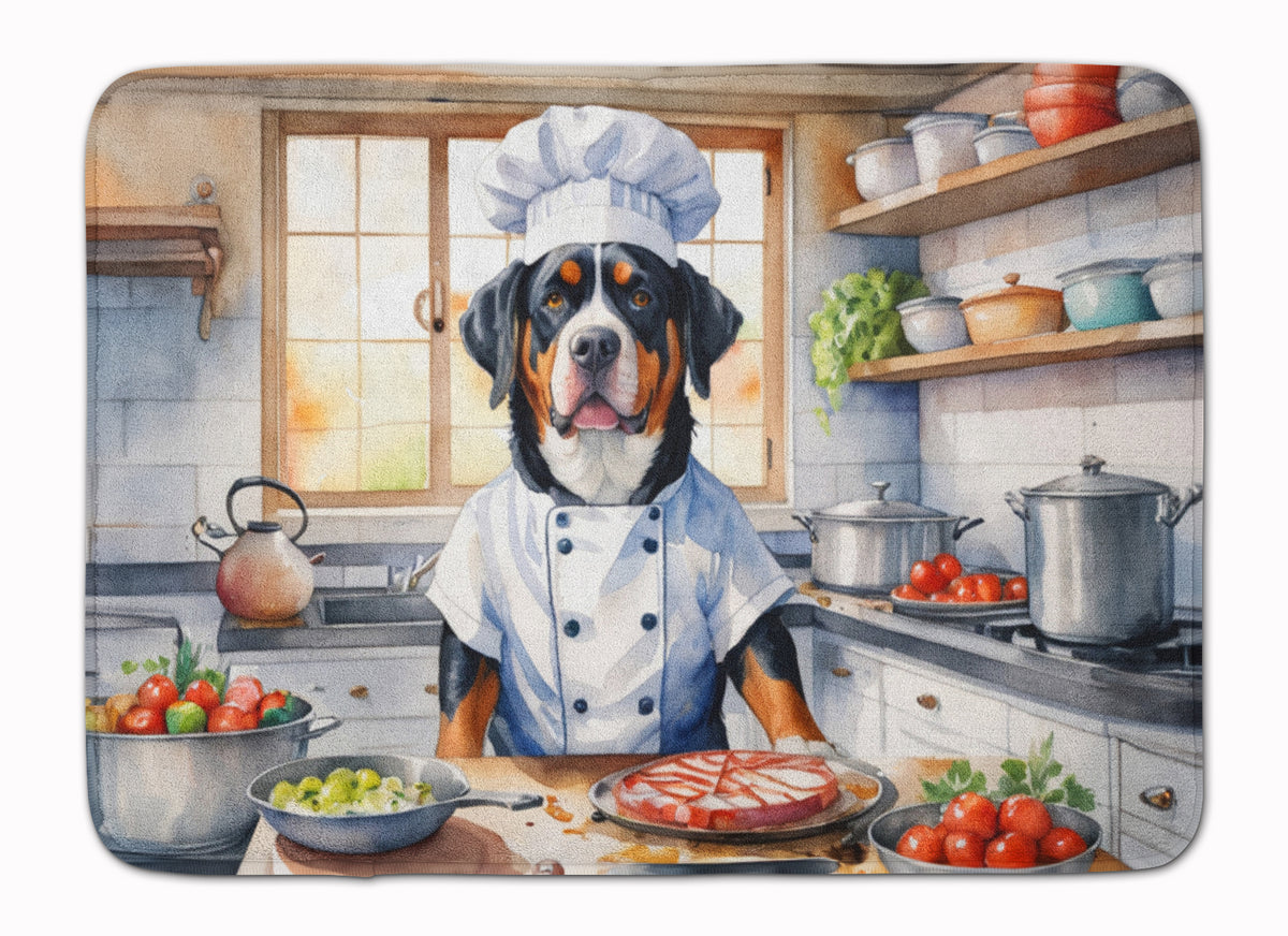 Buy this Greater Swiss Mountain Dog The Chef Memory Foam Kitchen Mat