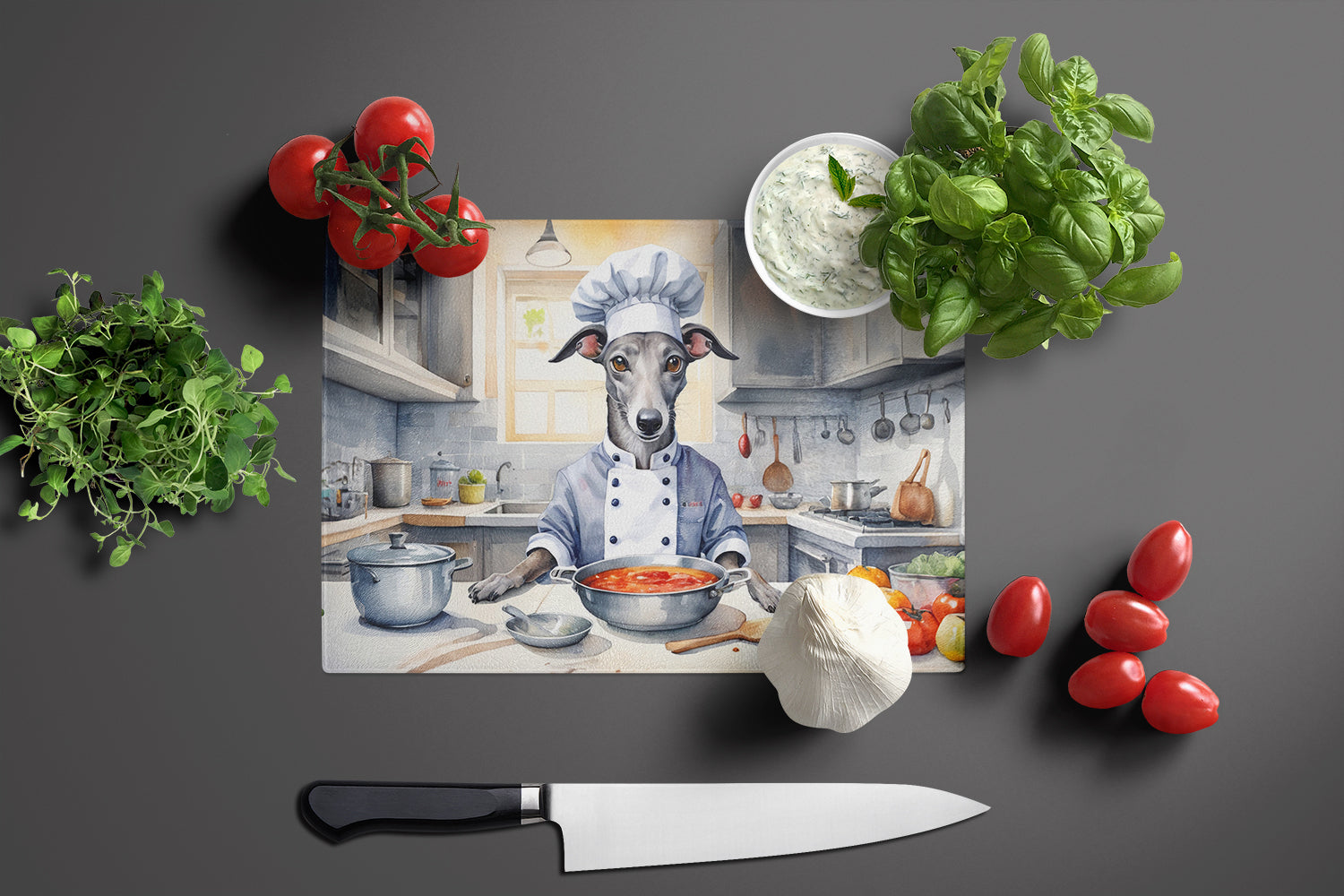 Buy this Greyhound The Chef Glass Cutting Board