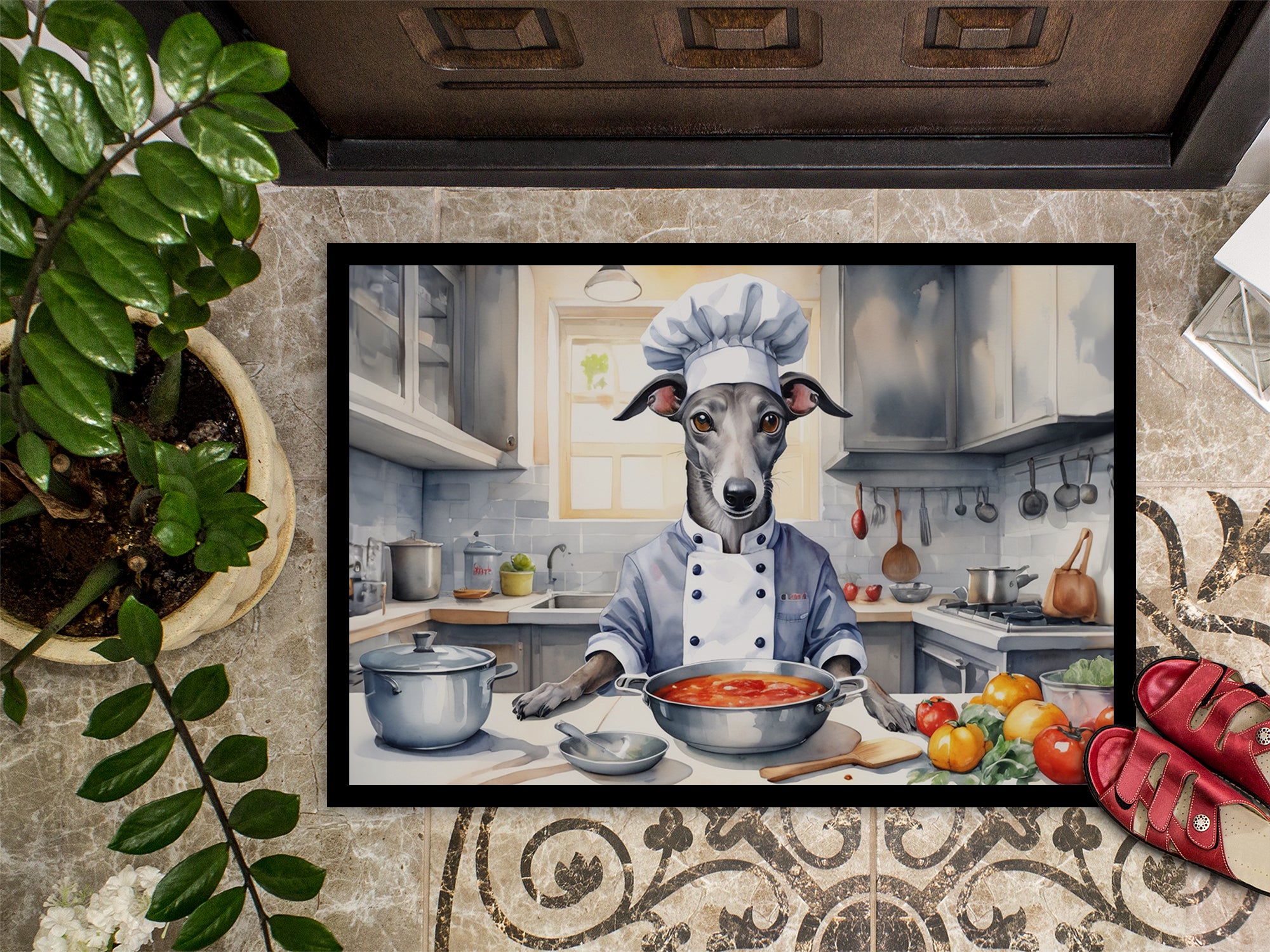 Greyhound The Chef Doormat
