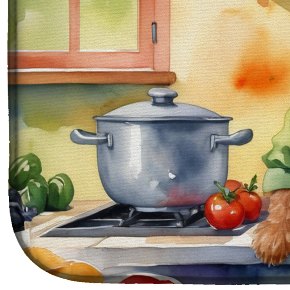 Irish Terrier The Chef Dish Drying Mat