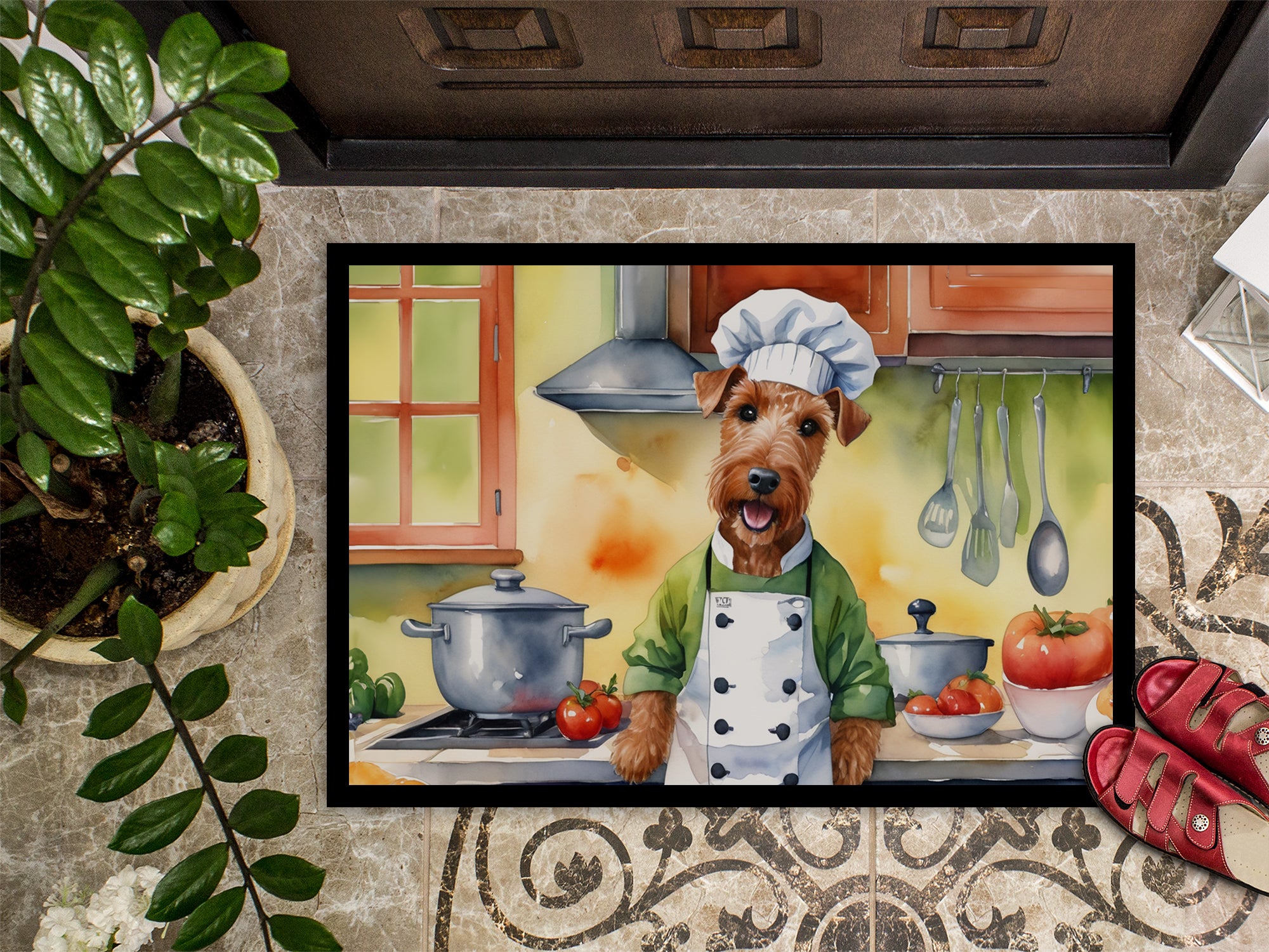 Irish Terrier The Chef Doormat