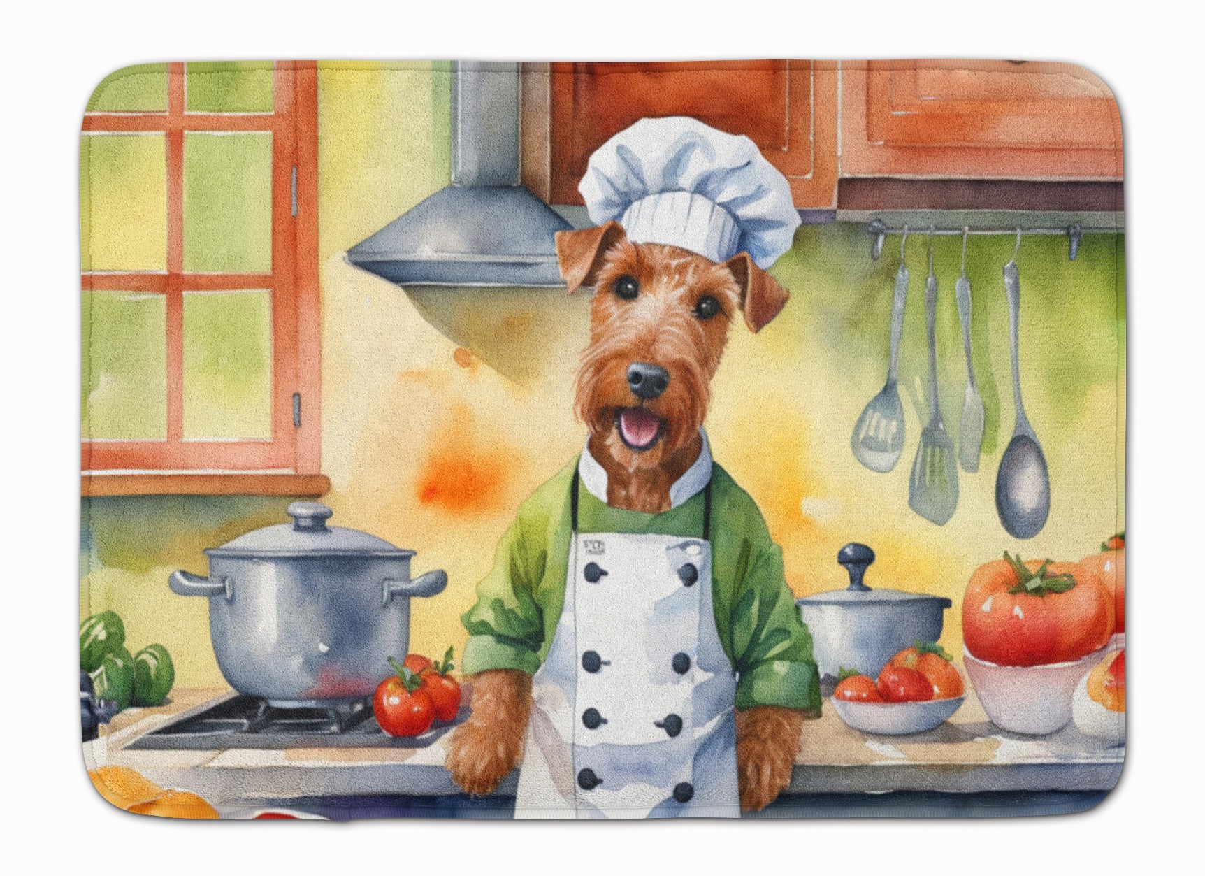 Buy this Irish Terrier The Chef Memory Foam Kitchen Mat