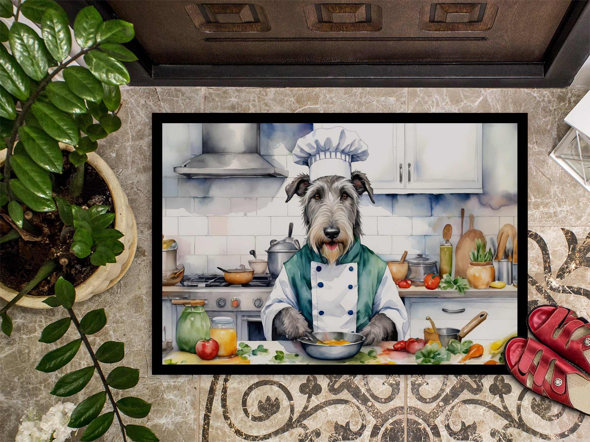 Irish Wolfhound The Chef Doormat
