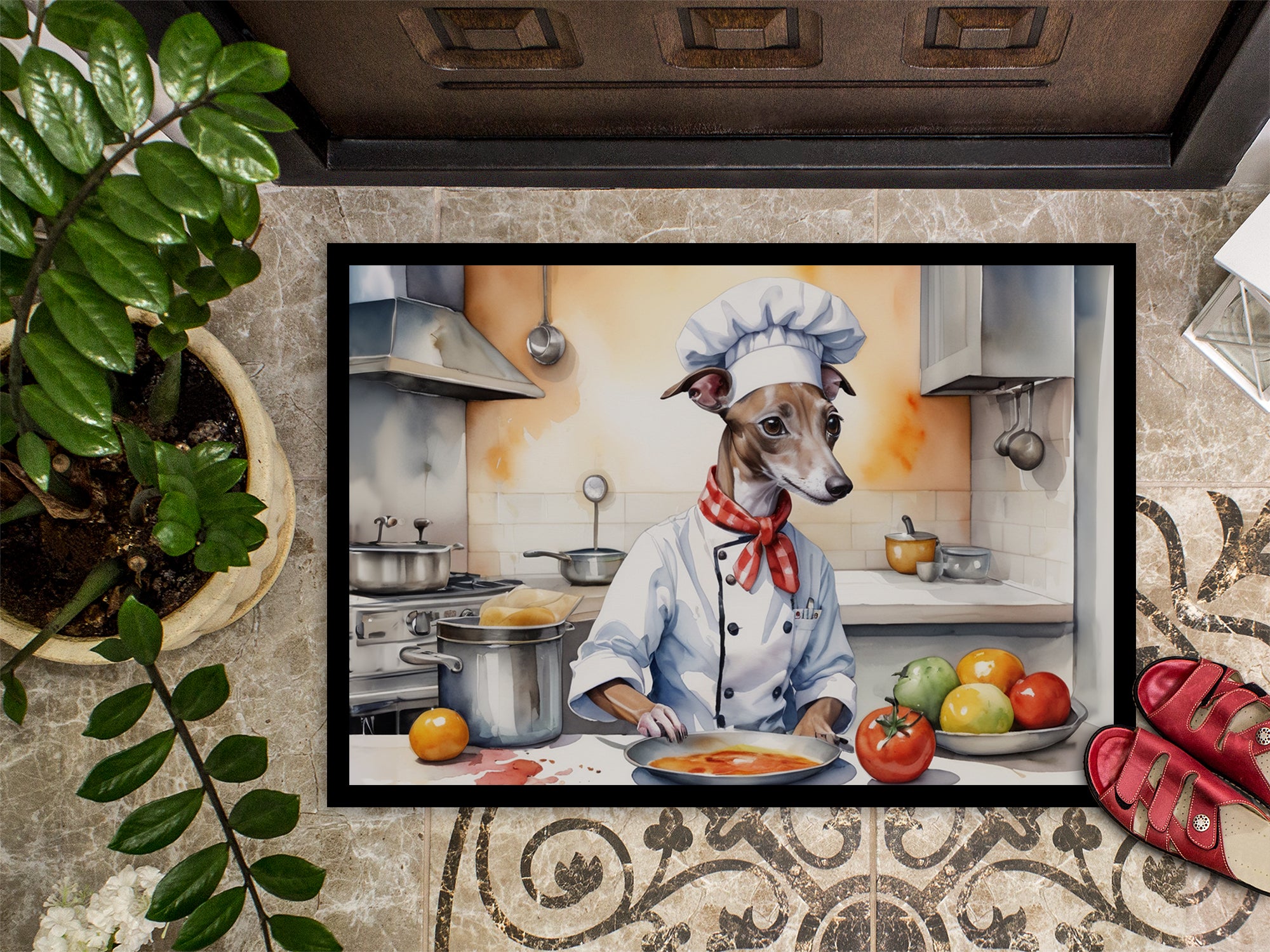 Italian Greyhound The Chef Doormat